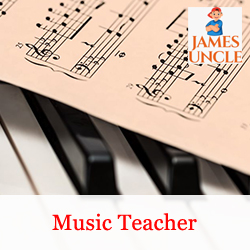 Music teacher Mrs. Mousumi Pandey in Mukdumpur